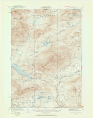 Kennebago Lake, Maine 1932 (1961) USGS Old Topo Map Reprint 15x15 ME Quad 306622