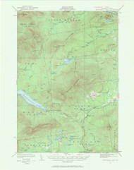 Kennebago Lake, Maine 1932 (1968) USGS Old Topo Map Reprint 15x15 ME Quad 306621