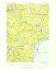 Kennebunk, Maine 1941 (1952) USGS Old Topo Map Reprint 15x15 ME Quad 460523