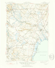 Kennebunk, Maine 1941 (1952) USGS Old Topo Map Reprint 15x15 ME Quad 460524