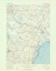 Kennebunk, Maine 1956 (1959) USGS Old Topo Map Reprint 15x15 ME Quad 306626