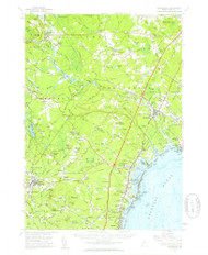 Kennebunk, Maine 1956 (1959) USGS Old Topo Map Reprint 15x15 ME Quad 460525