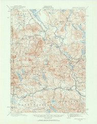 Kezar Falls, Maine 1910 (1960) USGS Old Topo Map Reprint 15x15 ME Quad 306627