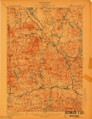 Kezar Falls, Maine 1911 (1911) USGS Old Topo Map Reprint 15x15 ME Quad 807540