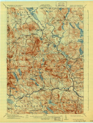 Kezar Falls, Maine 1911 (1931) USGS Old Topo Map Reprint 15x15 ME Quad 807538