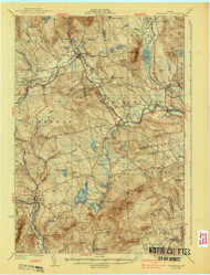 Kingfield, Maine 1932 (1939) USGS Old Topo Map Reprint 15x15 ME Quad 807544