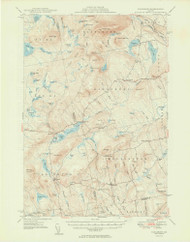 Kingsbury, Maine 1950 (1950) USGS Old Topo Map Reprint 15x15 ME Quad 306631