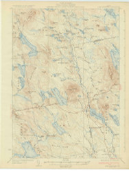 Lead Mountain, Maine 1932 (1932) USGS Old Topo Map Reprint 15x15 ME Quad 306633