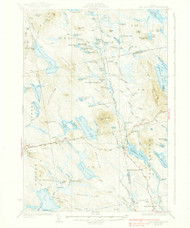 Lead Mountain, Maine 1932 (1939) USGS Old Topo Map Reprint 15x15 ME Quad 460541