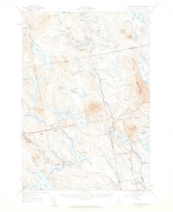 Lead Mountain, Maine 1957 (1959) USGS Old Topo Map Reprint 15x15 ME Quad 460544