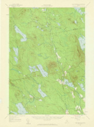 Lead Mountain, Maine 1957 (1959) USGS Old Topo Map Reprint 15x15 ME Quad 306632