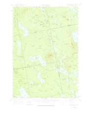 Lead Mountain, Maine 1957 (1967) USGS Old Topo Map Reprint 15x15 ME Quad 460545