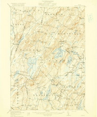 Liberty, Maine 1916 (1916) USGS Old Topo Map Reprint 15x15 ME Quad 460554