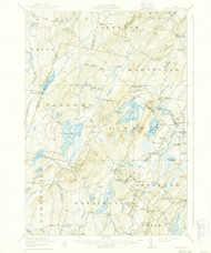 Liberty, Maine 1916 (1939) USGS Old Topo Map Reprint 15x15 ME Quad 460555