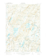 Liberty, Maine 1916 (1939) USGS Old Topo Map Reprint 15x15 ME Quad 461059