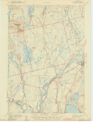 Lincoln, Maine 1942 (1942) USGS Old Topo Map Reprint 15x15 ME Quad 306639