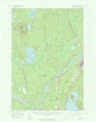 Lincoln, Maine 1957 (1963) USGS Old Topo Map Reprint 15x15 ME Quad 306638