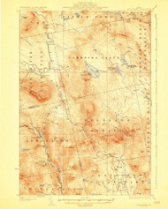 Little Bigelow Mountain, Maine 1928 (1928) USGS Old Topo Map Reprint 15x15 ME Quad 461057