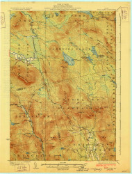 Little Bigelow Mountain, Maine 1928 (1928) USGS Old Topo Map Reprint 15x15 ME Quad 807461