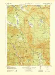Little Bigelow Mountain, Maine 1944 (1944) USGS Old Topo Map Reprint 15x15 ME Quad 460350