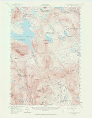 Little Bigelow Mountain, Maine 1956 (1971) USGS Old Topo Map Reprint 15x15 ME Quad 306644
