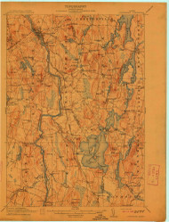 Livermore, Maine 1912 (1912) USGS Old Topo Map Reprint 15x15 ME Quad 807556