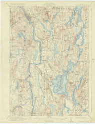 Livermore, Maine 1912 (1933) USGS Old Topo Map Reprint 15x15 ME Quad 306646
