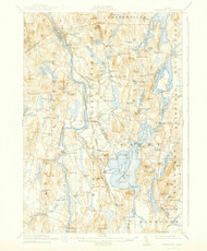 Livermore, Maine 1912 (1940) USGS Old Topo Map Reprint 15x15 ME Quad 460570