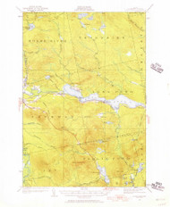 Long Pond, Maine 1922 (1957) USGS Old Topo Map Reprint 15x15 ME Quad 460581