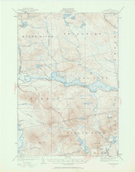 Long Pond, Maine 1922 (1962) USGS Old Topo Map Reprint 15x15 ME Quad 306648