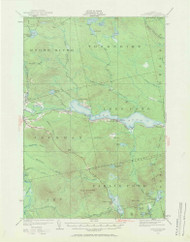 Long Pond, Maine 1922 (1970) USGS Old Topo Map Reprint 15x15 ME Quad 306647