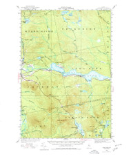 Long Pond, Maine 1922 (1979) USGS Old Topo Map Reprint 15x15 ME Quad 460582