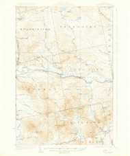 Long Pond, Maine 1924 (1924) USGS Old Topo Map Reprint 15x15 ME Quad 460576