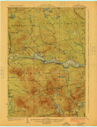 Long Pond, Maine 1924 (1924) USGS Old Topo Map Reprint 15x15 ME Quad 807557