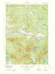 Long Pond, Maine 1944 (1944) USGS Old Topo Map Reprint 15x15 ME Quad 460579