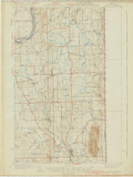 Mars Hill, Maine 1940 (1940) USGS Old Topo Map Reprint 15x15 ME Quad 306652