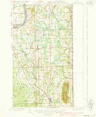 Mars Hill, Maine 1940 (1940) USGS Old Topo Map Reprint 15x15 ME Quad 460592
