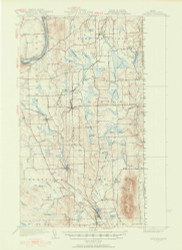 Mars Hill, Maine 1951 (1951) USGS Old Topo Map Reprint 15x15 ME Quad 306653