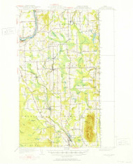 Mars Hill, Maine 1951 (1952) USGS Old Topo Map Reprint 15x15 ME Quad 460594
