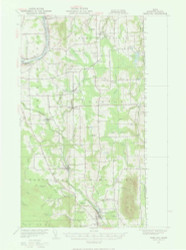 Mars Hill, Maine 1951 (1971) USGS Old Topo Map Reprint 15x15 ME Quad 306651