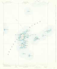 Matinicus, Maine 1906 (1943) USGS Old Topo Map Reprint 15x15 ME Quad 460595