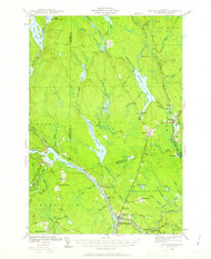 Mattawamkeag, Maine 1940 (1961) USGS Old Topo Map Reprint 15x15 ME Quad 460600
