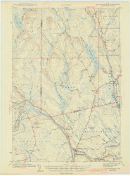 Mattawamkeag, Maine 1942 (1942) USGS Old Topo Map Reprint 15x15 ME Quad 306657