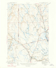 Mattawamkeag, Maine 1942 (1947) USGS Old Topo Map Reprint 15x15 ME Quad 460599