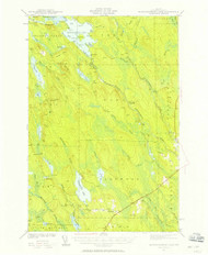 Mattawamkeag Lake, Maine 1941 (1958) USGS Old Topo Map Reprint 15x15 ME Quad 460602