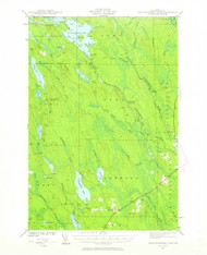 Mattawamkeag Lake, Maine 1941 (1962) USGS Old Topo Map Reprint 15x15 ME Quad 460603