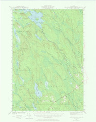 Mattawamkeag Lake, Maine 1941 (1970) USGS Old Topo Map Reprint 15x15 ME Quad 306656