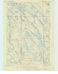 Mattawamkeag Lake, Maine 1943 (1943) USGS Old Topo Map Reprint 15x15 ME Quad 306658