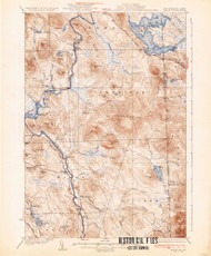 Milan, New Hampshire 1934 (1934) USGS Old Topo Map Reprint 15x15 ME Quad 330154