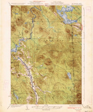 Milan, New Hampshire 1934 (1934) USGS Old Topo Map Reprint 15x15 ME Quad 330155